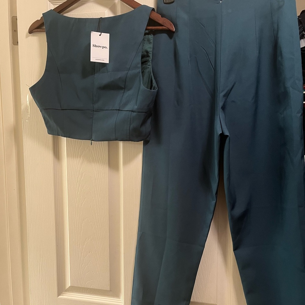 Showpo. Deep Teal Pantsuit